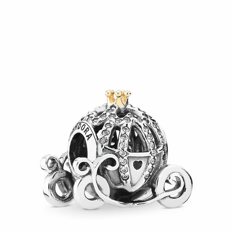 Pandora Disney Cinderella's Pumpkin Coach Charm NZ, Two Tone (273105-XPU)